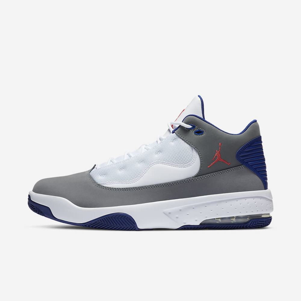 Sneakers Nike Jordan Max Aura 2 Grise 1023-964 Smoke Grey/White/Deep Royal Blue/Track Red Homme | VPO-96656056